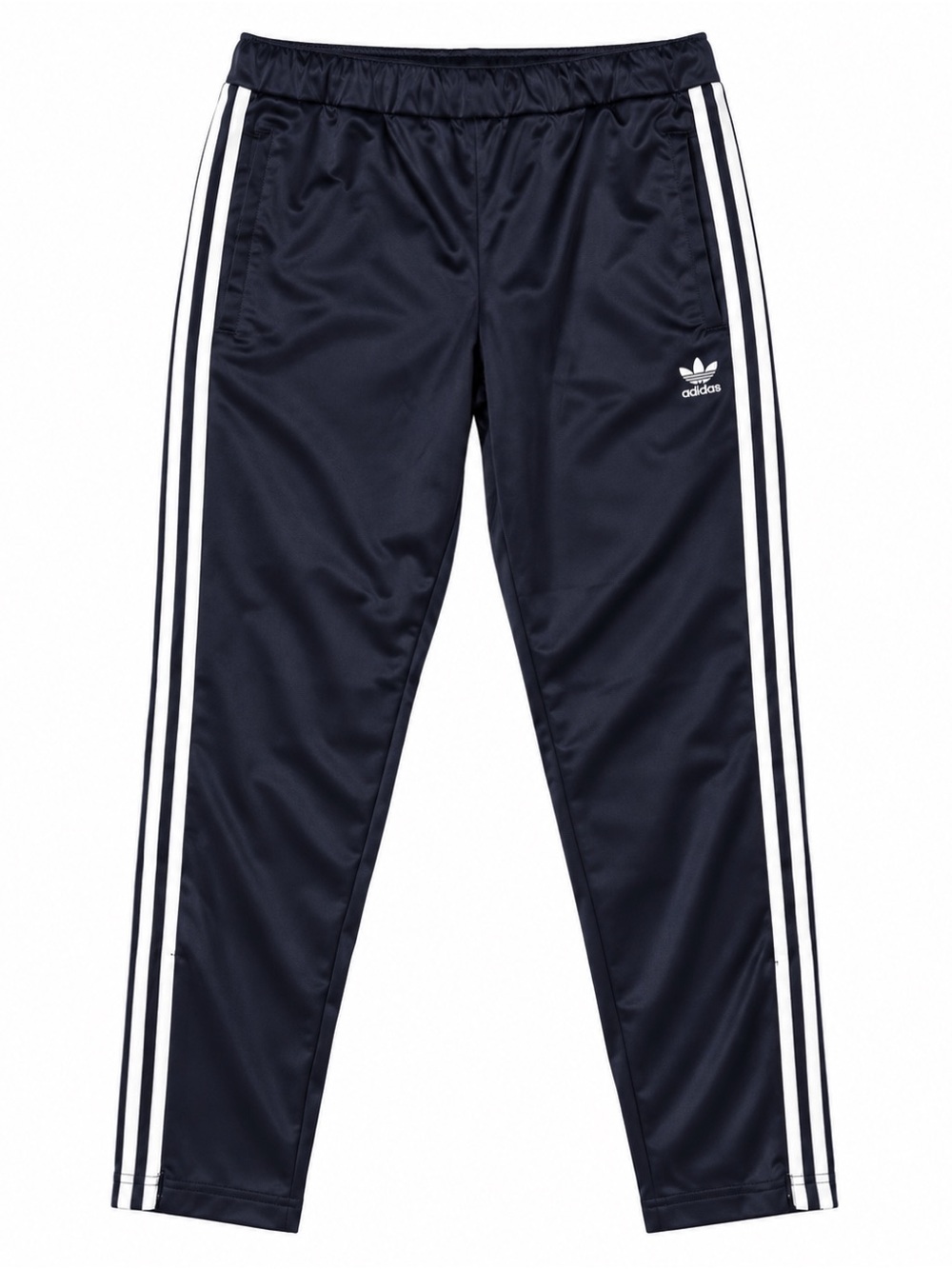 adidas Navy Track Pants with White Stripes